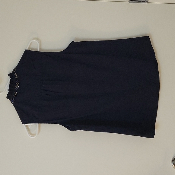 J CREW Ruffle Bedazzled High Neck Button Down Sleeveless Castlecore Shirt - Picture 4 of 9